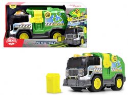 DICKIE CITY HEROES - CAMION DE RECYCLAGE SONS ET LUMIÈRES (30 CM)JC24
